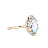 2.07ct Unheated Madagascar Marquise Sapphire Low Profile 6 Prong Solitaire in 14k Yellow Gold