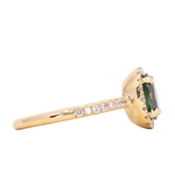 Pavé Set- Diamond Studded Halo and Band - Setting