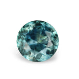1.39CT ROUND PRECISION CUT MONTANA SAPPHIRE, TEAL GREEN WITH BLUE, 6.7MM