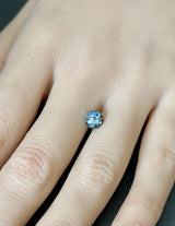 1.29CT ROUND PRECISION CUT MONTANA SAPPHIRE, MEDIUM DENIM BLUE, 6.4×4.4MM