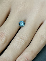 1.47CT ROUND PRECISION CUT MONTANA SAPPHIRE, MEDIUM BLUE, 6.67×4.47MM