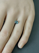 1.16CT ROUND PRECISION CUT MONTANA SAPPHIRE, TEAL BLUE GREEN, 6.16×4.17MM