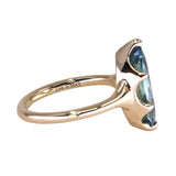 3.16ct Unheated Madagascar Marquise Sapphire Low Profile 6 Prong Solitaire in 14k Yellow Gold