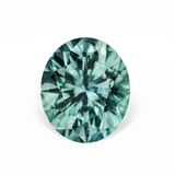 1.66CT PRECISION CUT OVAL BRILLIANT MONTANA SAPPHIRE, TEAL, 7.3x6.3MM