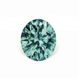 1.66CT PRECISION CUT OVAL BRILLIANT MONTANA SAPPHIRE, TEAL, 7.3x6.3MM