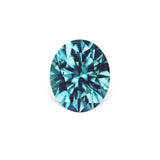 1.81CT PRECISION CUT OVAL BRILLIANT MONTANA SAPPHIRE, TEAL, 7.6x6.4MM