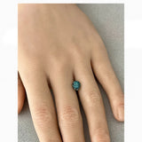 1.73CT PRECISION CUT OVAL BRILLIANT MONTANA SAPPHIRE, GREEN TEAL, 7.4×6.3MM