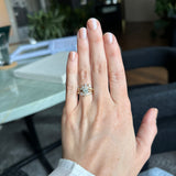 1.05ct Round Precision Cut Light Blue Montana Sapphire Lotus Solitaire in 14k Yellow Gold