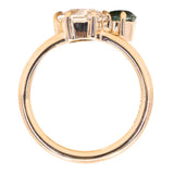 Toi et Moi Ring - Choose Two Gemstones - Setting