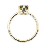 1.56ct Australian Marquise Parti Sapphire Low Profile 6 Prong Evergreen Solitaire in 14k Green Gold