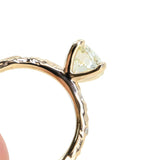 1.30ct Round Crown Jubilee® Cut Diamond 4-Prong Evergreen Solitaire with Embedded Diamonds in 14k Yellow Gold