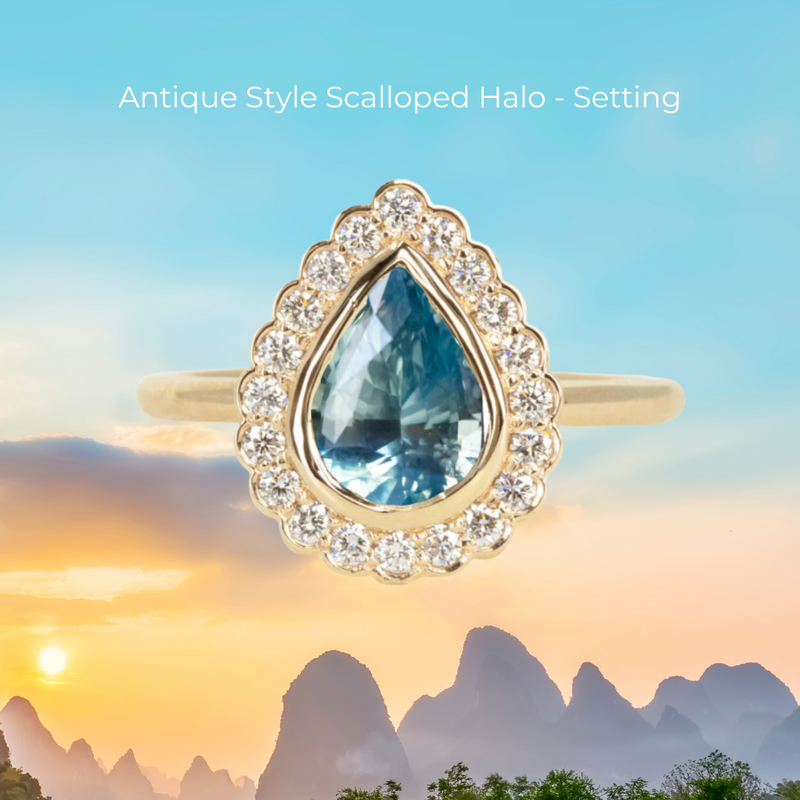 2.07CT MADAGASCAR PEAR SAPPHIRE // Design Specialist Curated Build Your Own Dream Ring