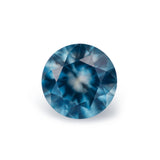 1.65CT PRECISION CUT ROUND BRILLIANT MONTANA SAPPHIRE, COLOR SHIFTING TEAL BLUE GREEN AND PURPLE, 7MM