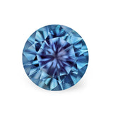 1.65CT PRECISION CUT ROUND BRILLIANT MONTANA SAPPHIRE, COLOR SHIFTING TEAL BLUE GREEN AND PURPLE, 7MM