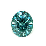 1.45CT PRECISION CUT OVAL BRILLIANT MONTANA SAPPHIRE, TEAL COLOR SHIFTING OCEAN BLUE, 7X5.9MM