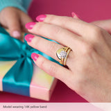 Bubble Contour Diamond Band