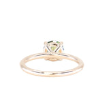 4 Prong Solitaire with Pavé Set Diamonds, Stackable - Setting