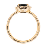 Pavé Set- Diamond Studded Halo and Band - Setting