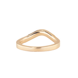 Curved Vintage Milgrain Diamond Band