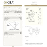 2.07ct 10.33x6.61x4.25mm GIA SI2 Fancy Dark Grey Pear Brilliant 19549-01