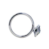 1.30ct Hexagon Montana Sapphire Bezel Set Diamond Halo Ring in Platinum