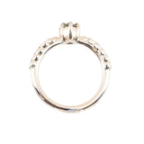 1.07ct Pear Sapphire Low Profile 5 Prong Vine Solitaire with Diamonds in 14k Yellow