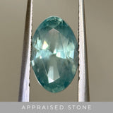2.54CT MOVAL MONTANA SAPPHIRE, AQUA BLUE TEAL, 10.6X6.69X4.69MM, UNTREATED