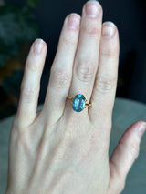 4.25CT ELONGATED CUSHION MONTANA SAPPHIRE, MEDIUM TEAL BLUE, UNTREATED, 11.87X8.18x5.12MM - APPRAISED STONE