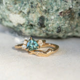 Mountainscape Diamond Cluster Ring - Low Profile Setting