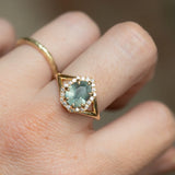 Split Shank Low Profile Halo with Pavé Set Diamonds - Setting