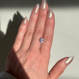 2.40CT ROUND PRECISION CUT MONTANA SAPPHIRE, MAUVE PURPLE-PINK, 8X5.5MM UNTREATED