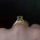 Hidden Diamond Halo Double Prongs, Stackable - Setting