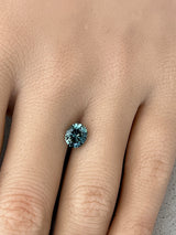 1.65CT OVAL PRECISION CUT MONTANA SAPPHIRE, BI-COLOR TEAL, 7.3X6.2MM