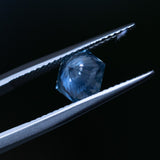 2.05CT HEXAGON BRILLIANT MONTANA SAPPHIRE, PERIWINKLE BLUE, UNTREATED, 7.5X6.5X5MM