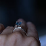 2.05CT HEXAGON BRILLIANT MONTANA SAPPHIRE, PERIWINKLE BLUE, UNTREATED, 7.5X6.5X5MM