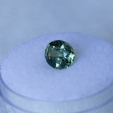 1.68CT OVAL MADAGASCAR SAPPHIRE, MOSS GREEN WITH TEAL, 7.55X6.48X4.13MM