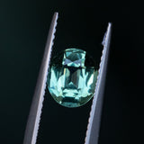 1.68CT OVAL MADAGASCAR SAPPHIRE, MOSS GREEN WITH TEAL, 7.55X6.48X4.13MM