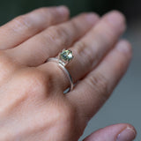 1.03CT PEAR MADAGASCAR SAPPHIRE, PARTI GREEN BLUE YELLOW, 7.86X5.52X3.18MM, UNTREATED