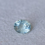 1.11CT OVAL PRECISION CUT MONTANA SAPPHIRE, ICY AQUA BLUE GREEN, 6.43X5.29X3.94MM