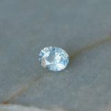 1.11CT OVAL PRECISION CUT MONTANA SAPPHIRE, ICY AQUA BLUE GREEN, 6.43X5.29X3.94MM
