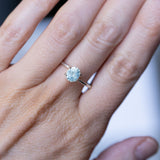 1.11CT OVAL PRECISION CUT MONTANA SAPPHIRE, ICY AQUA BLUE GREEN, 6.43X5.29X3.94MM