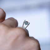 1.11CT OVAL PRECISION CUT MONTANA SAPPHIRE, ICY AQUA BLUE GREEN, 6.43X5.29X3.94MM