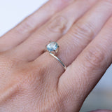 1.11CT OVAL PRECISION CUT MONTANA SAPPHIRE, ICY AQUA BLUE GREEN, 6.43X5.29X3.94MM