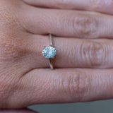 1.11CT OVAL PRECISION CUT MONTANA SAPPHIRE, ICY AQUA BLUE GREEN, 6.43X5.29X3.94MM