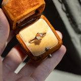 1.30ct Unheated Bicolor Montana Sapphire Low Profile Six Prong Split Shank Solitaire in 14k Rose Gold