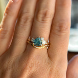 Mountainscape Diamond Cluster Ring - Low Profile Setting