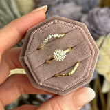 1.36ct Vintage Brilliant GIA Diamond Six Prong Evergreen Solitaire in 14k Yellow Gold