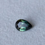 0.93CT PEAR AUSTRALIAN SAPPHIRE, DEEP PARTI TEAL AND GREEN, 7.41X5.08X3.23MM