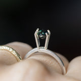 0.93CT PEAR AUSTRALIAN SAPPHIRE, DEEP PARTI TEAL AND GREEN, 7.41X5.08X3.23MM