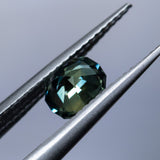 0.95CT FANCY PRECISION OVAL AUSTRALIAN SAPPHIRE, MINTY GREEN TEAL, 5.88X5MM
